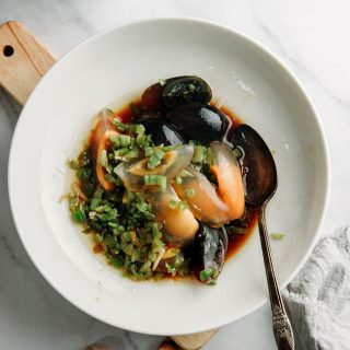 Century eggs salad |chinasichuanfood.com