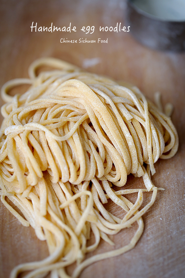Chinese egg noodles--handmade