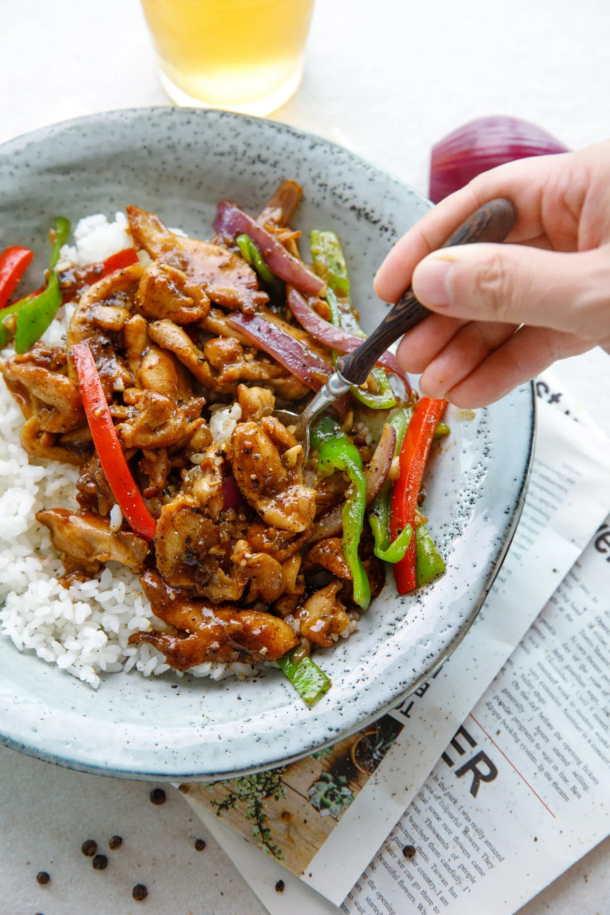 black pepper chicken | chinasichuanfood.com