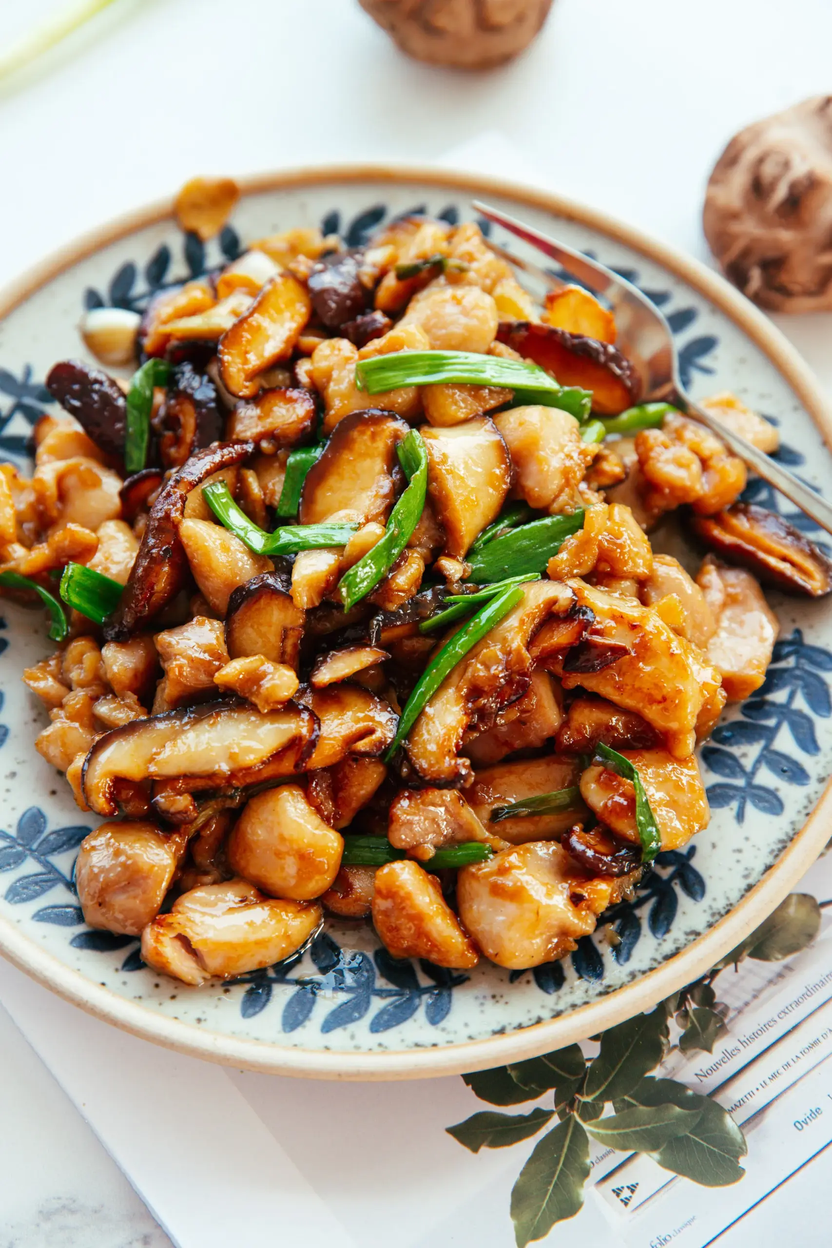 Chinese mushroom and chicken stir fry| chinasichuanfood.com