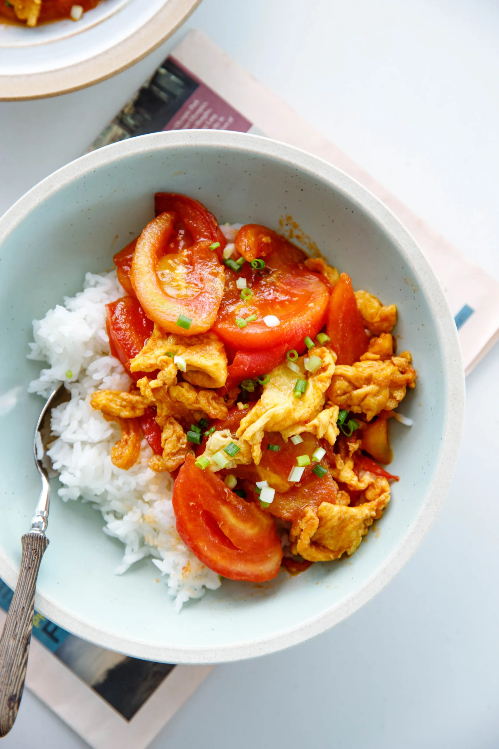 Chinese tomato egg stir fry